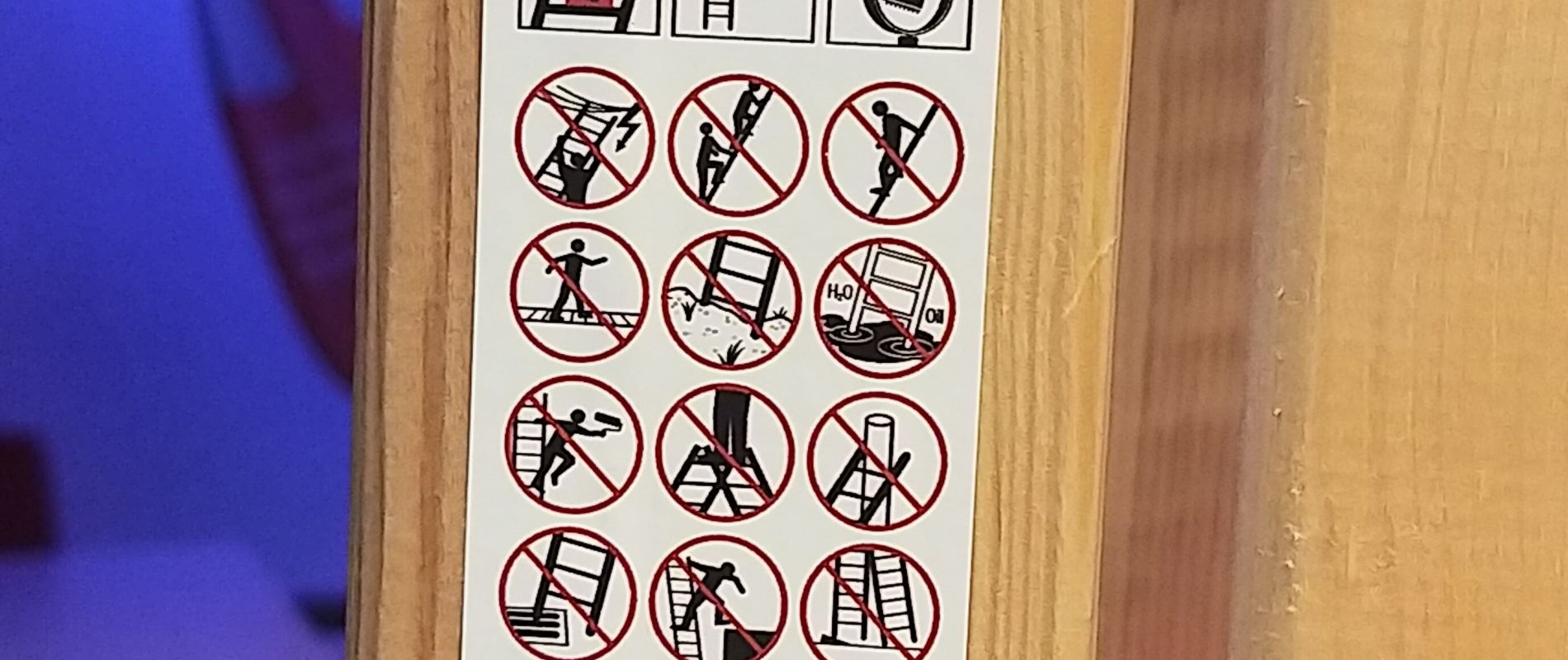 Prüfkleber für Leitern machen Sinn!